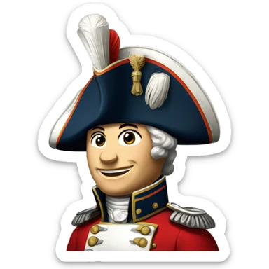 french napoleonic infantry smiley sticker