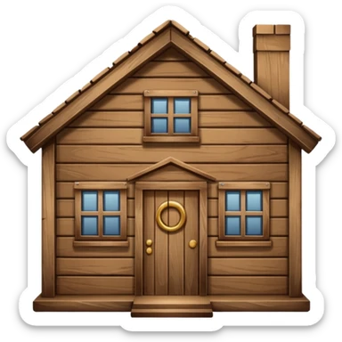 biggest wood house sticker