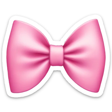 A pink preppy bow sticker