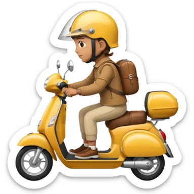 Ride on scooter sticker