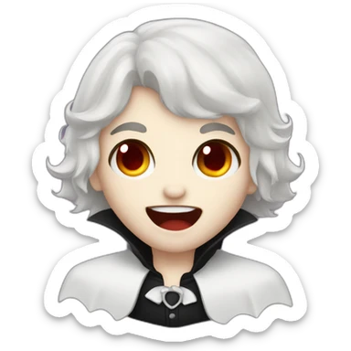 Cute vampire sticker