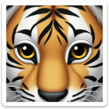 Tiger with wwf balt sticker