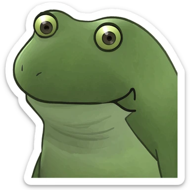frog is mad sticker