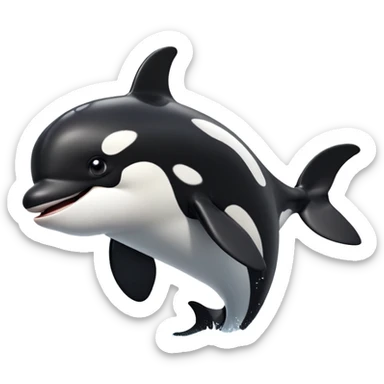 cinematic-comical-orca-portrait-emoji,-head-tilted-dramatically-with-an-exaggeratedly-shocked-expression,-featuring-a-sleek-black-and-white-body-with-wide,-comically-expressive-eyes-full-of-playful-disbelief-and-animated-flippers,-simple sticker