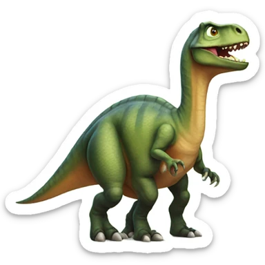 judgmental dinosaur  sticker