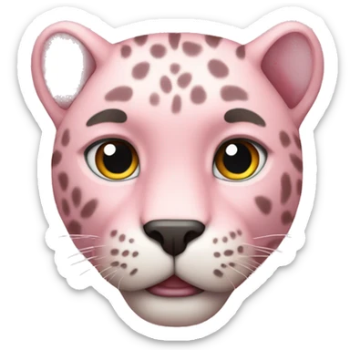 Soft pink panter  sticker