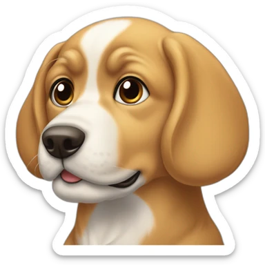 Chien qui fait caca des arcs-en-ciel sticker