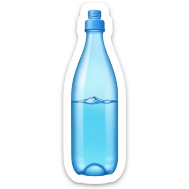 A bottle of water sticker