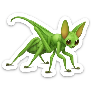 mantis cat sticker