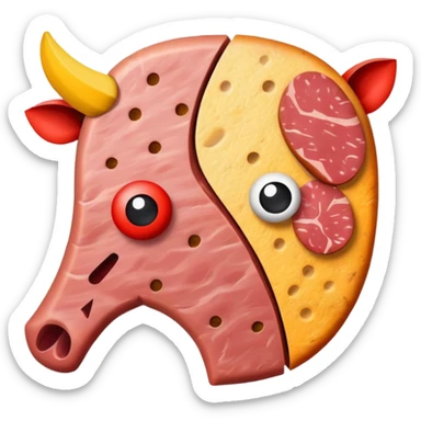 picasso abstract art SPAM MEAT painting sticker