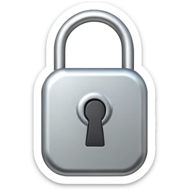 Lock symbol  sticker
