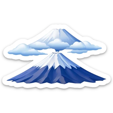 mount fuji, no frame sticker