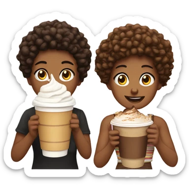 Best friends with Frappes sticker