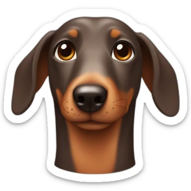Sausage dog sticker