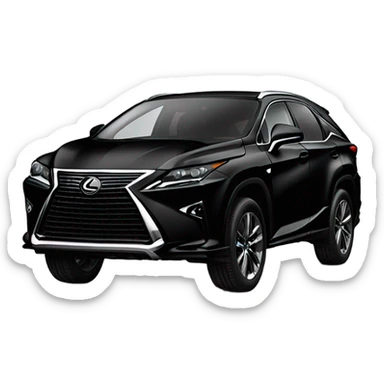 Black Lexus RX SUV sticker