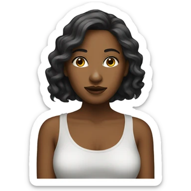 Female artist  sticker