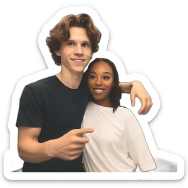 Zandaya-with-Tom-Holland sticker