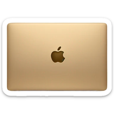 gold MacBook pro  sticker