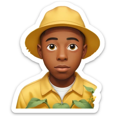 Tyler the creator in sunflowers sticker