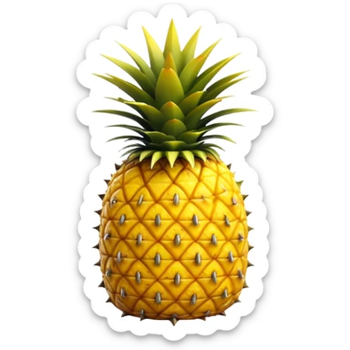 Upside down pineapple sticker
