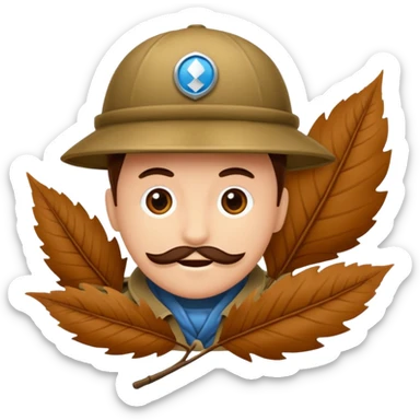 écureuil qui écrit activement sur une feuille sticker