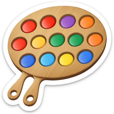 artist's palette sticker
