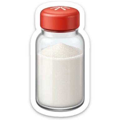 a full salt shaker  sticker