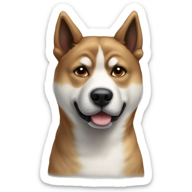 Dog akita inu brindle  sticker