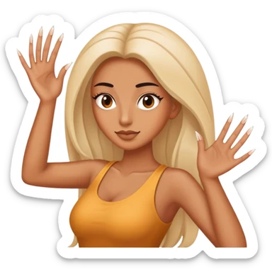 Palta con la bios grandes y uñas sticker