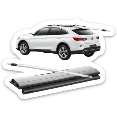 2 car wiper blades sticker