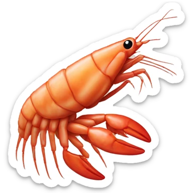 Shrimp sticker