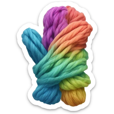 hand dyeing yarn sticker