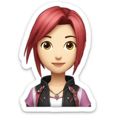 kingdom hearts kairi sticker