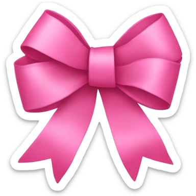 Pink ribbon/bow sticker