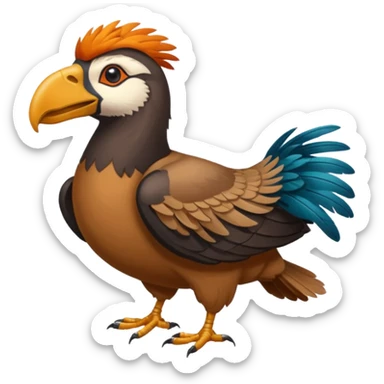 Create a Merchant and Condor fusion emoji sticker