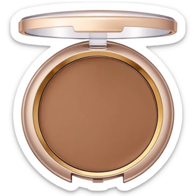 Taupe bronzer compact sticker