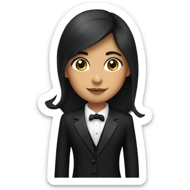 ARMENIAN GIRL WITH A TUXEDO SUIT sticker