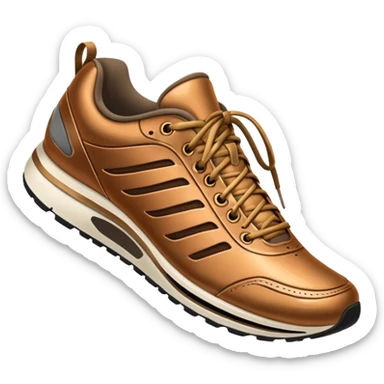 A running shoe that says "Bronze" sticker