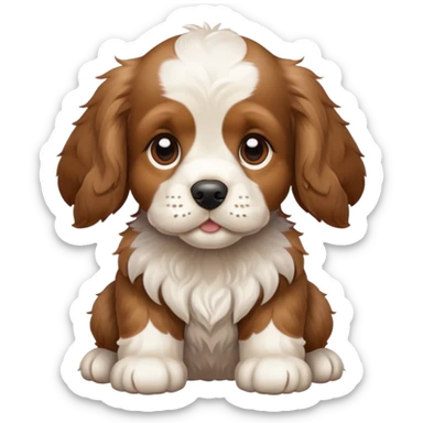 Cocker spaniel puppy sticker