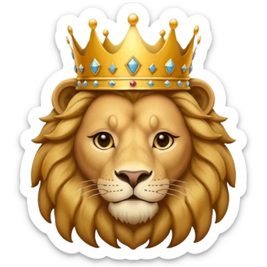 Lion weating sticker