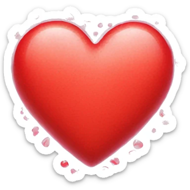 A heart made of bubbles  sticker