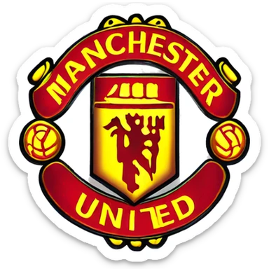 Manchester United logo sticker