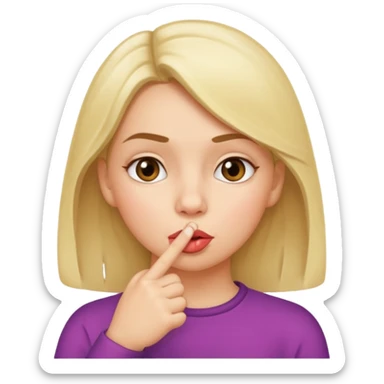 Cursing and shushing  sticker