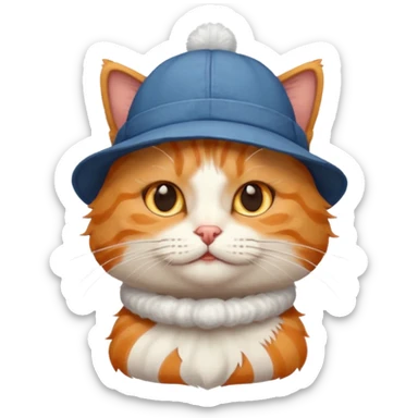 Un gato un sombrero sticker