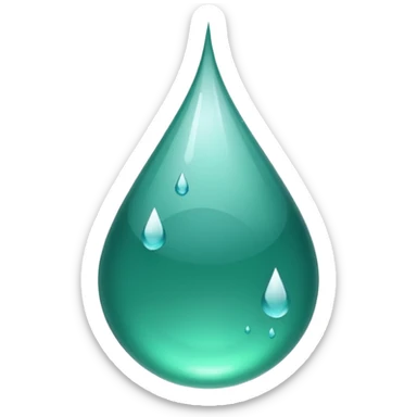 green droplet sticker