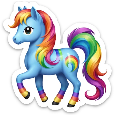 streamer pony sticker