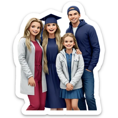 happy group of friends sticker