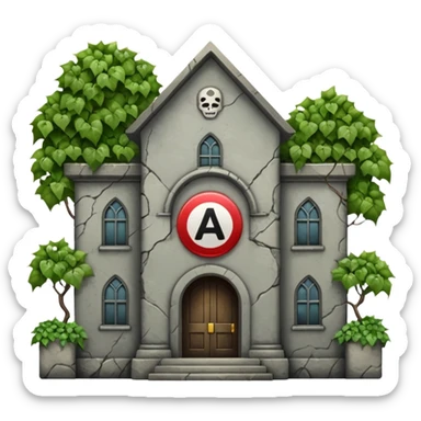 school building forbidden sign sticker