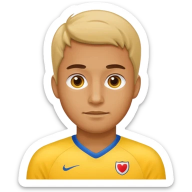 man with yellow jersey sticker