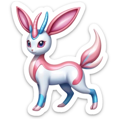 Shiny Sylveon-Milotic-hybrid combination sticker